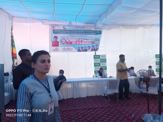 Health and Blood Donation Camp